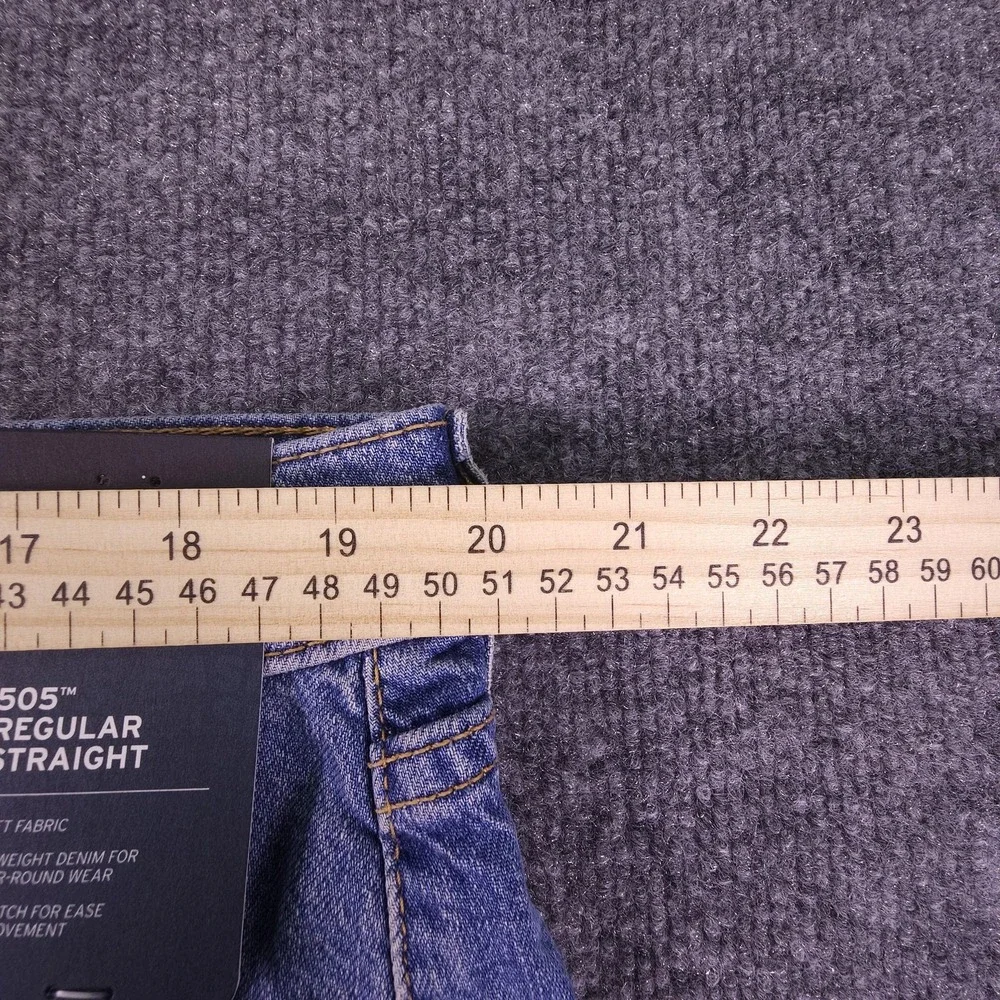 Levis‎ 505 Mens Jeans 40x30 Blue Regular Straight Stretch Denim Levis Ease